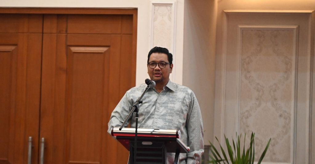 Yandra Nelfi perwakilan dari BDP pengelola gedung Menara Mandiri saat memberikan sambutan. (dok. BDP)